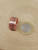 Motifli Bakır Yüzük (Ayarlanabilir) (52770) thumbnail 2