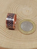 Motifli Bakır Yüzük (Ayarlanabilir) (52764) thumbnail 2