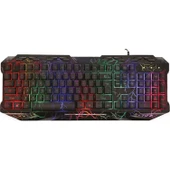 Concord C-64 Rgb Mekanik Hisli Q Klavye Klavye Siyah - 1