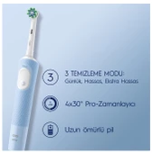 Oral-B D103 Vitality Pro Cross Action Mavi Şarjlı Diş Fırçası - 4