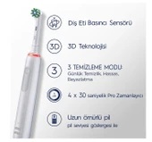 Oral-B Pro 3 3500 Şarj Edilebilir Beyaz Diş Fırçası - 2