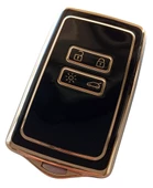 Renault Megane 4 Talisman Duster Sandero Nano Kart Kılıfı Kumanda Kılıfı Oto Anahtarlık Siyah - 2