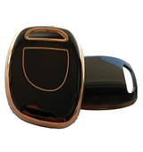 Renault Clio 2 Kangoo Tek Buton Uyumlu Kumanda Anahtar Kılıfı Oto Anahtarlık Siyah thumbnail 1