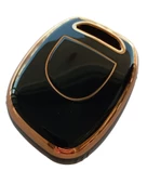 Renault Clio 2 Kangoo Tek Buton Uyumlu Kumanda Anahtar Kılıfı Oto Anahtarlık Siyah thumbnail 3