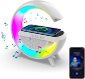 Büyük Boy Masa Gece Lambası Kablosuz Hızlı Şarj Bluetooth Hoparlör Speaker Gece Lambası Led G Lamba - 1