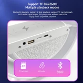 Büyük Boy Masa Gece Lambası Kablosuz Hızlı Şarj Bluetooth Hoparlör Speaker Gece Lambası Led G Lamba - 3