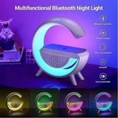 Büyük Boy Masa Gece Lambası Kablosuz Hızlı Şarj Bluetooth Hoparlör Speaker Gece Lambası Led G Lamba - 11