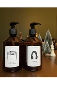 Kadın Ve Erkek Şampuan Women & Man Shampoo Etiketli Plastik Amber Şişe 500ml - 1