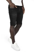 Enerjin Slim Fit Likralı Erkek Kapri Jean Şort-6800 - 1