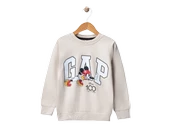 Erkek Çocuk Bisiklet Yaka Baskılı Sweatshirt - 1