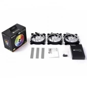 LIAN LI Bora Digital ARGB 120mm Kasa Fanı 3-lü Paket - 4