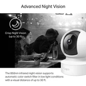 TP-LINK Tapo C212 Yeni Yatay/Dikey Ev Güvenliği Wi-Fi Kamerası - 3