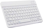 Hegitech Pro 10 10.1" Uyumlu Kablosuz Bluetooth Şarj Edilebilir Klavye - Beyaz - 1