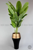 BİÇİÇEK   220cm Starliçe Bitkisi Cleopatra saksıda siyah gold - 2