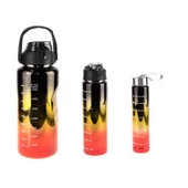 Matara Üçlü Set 2000 Ml 900 Ml 500 ML Neon Siyah - 1