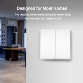 TP-LINK TAPO S220 Akıllı Işık Anahtarı, 2-Düğme 1-Yol - 4
