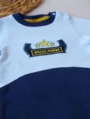 Özel Kuvvetler Nakışlı Bere Şapkalı Kız Erkek Bebek Tulumu Lacivert - 2