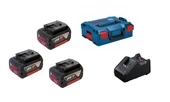 Bosch GBA 18V 3x5ah + GAL 18V-40 + L-box - 1