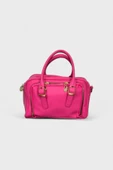 Me-vo Kadın Pembe Renkli 2 Fermuarlı El ve Omuz Çantası thumbnail 1