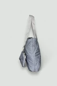 Me-vo Kadın Gri Renkli Orta Boy Paraşüt Kumaş Çarpaz Askılı El ve Omuz Çantası thumbnail 2
