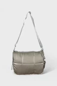 Me-vo Kadın Gri Renkli Paraşüt Kumaş Omuz Çantası thumbnail 1