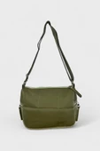 Me-vo Kadın Haki Yeşil Renkli Paraşüt Kumaş Omuz Çantası thumbnail 1
