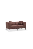 Vipa Home New York İkili Modül Koltuk, Harmony, Comfort Plus ,Ofis Salon ve Oturma Odası için Kahverengi K+K - 2