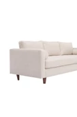 Vipa Home Vipa Minnesota Dayanıklı Modern İskandinav Tasarım Rahat Konforlu Üçlü Koltuk, Krem - 7
