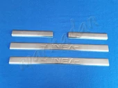 Fiat Linea Krom Kapı Eşiği 2006-2018 4 Parça Paslanmaz Çelik - 1
