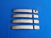 Nissan Navara Krom Kapı Kolu Tek Delikli 2006-2015 4 Kapı Paslanmaz Çelik thumbnail 1