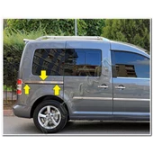 DB Chrome VW Caddy Sürgülü Kapı Çıta Nikelajı 2015-2020 2 Parça P.Çelik - 2