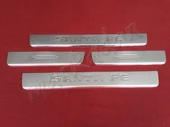 DB Chrome Hyundai Santa Fe Krom Kapı Eşiği 2007-2012 4 Parça P.Çelik - 1