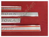 DB Chrome VW Bora Krom Kapı Eşiği 1998-2004 4 Parça P.Çelik - 2