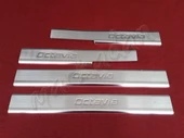 DB Chrome Skoda Octavia Krom Kapı Eşiği 2013-2019 4 Parça P.Çelik - 1