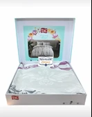 Taç Ranforce Tek Kişilik Nevresim Takımı Zahara Bordo thumbnail 2