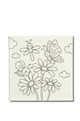 TATİL ETKİNLİĞİ-2'li Tuval Boyama Seti. 20x20 CM UV baskı + 6 Akrilik Boya + 1 Fırça-MODEL-54 - 2
