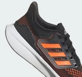 adidas EQ21 Run Erkek Siyah Turuncu Günlük Spor Ayakkabısı GY2193 - 6