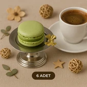 6'lı Kelebekli Gümüş Makaronluk, Lokumluk, Çay ve Kahve Yanı Sunumluk, Metal Şekerlik - 1