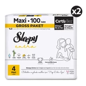 Sleepy Extra Günlük Aktivite Gross Paket Bebek Bezi 4 Numara Maxi 200 Adet thumbnail 2