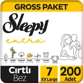 Sleepy Extra Günlük Aktivite Gross Paket Bebek Bezi 7 Numara Xxlarge 200 Adet - 1