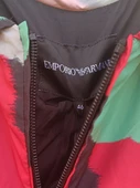 Emporio Armani Desenli Su Geçirmez Kapüşonlu Bayan Mont 3L2B72 2NHBZ F006 - 8