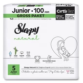 Sleepy Natural Gross Paket Bebek Bezi 5 Numara Junior 100 Adet thumbnail 2