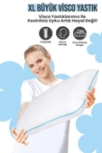 Lüks Boyun Destekli Ortopedik Yastık Visco Yastık 70x40x12cm - 2