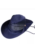 Snap Düğmeli Yürüyüş Ve Avcılık Panama Şapkası ( Fileli) ( Unisex ) - 4