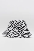 Zebra Desen Bucket Şapka - 1