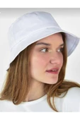 Beyaz Unisex Panama Kova Bucket Şapka - 2