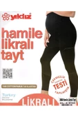 Kadın Siyah Hamile Tayt - 1
