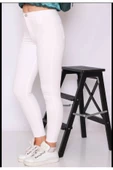 Beyaz Kot Pantolon - 1