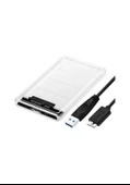 4266 2.5 USB 3.0 SSD Harddisk Şeffaf Taşınabilir HDD Kutusu - 1
