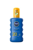 Nivea Sun Güneş Kremi Spf20 Güneş Koruyucu Ve 48 Nemlendirici 200 ml Sprey,anında Uva Uvb Koruması thumbnail 3
